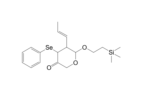 4-Phenylselenyl-5-((E)-1-propenyl)-6-(2-trimethylsilylethoxy)-2,3-dihydro-6H-pyran-3-one