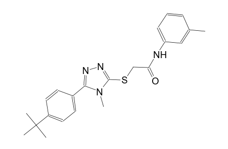 2-{[5-(4-tert-butylphenyl)-4-methyl-4H-1,2,4-triazol-3-yl]sulfanyl}-N-(3-methylphenyl)acetamide