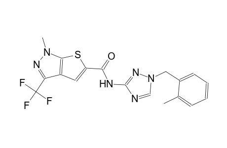 1H-thieno[2,3-c]pyrazole-5-carboxamide, 1-methyl-N-[1-[(2-methylphenyl)methyl]-1H-1,2,4-triazol-3-yl]-3-(trifluoromethyl)-