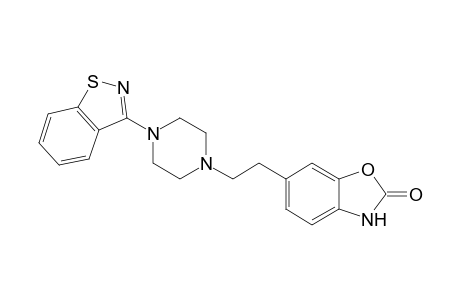 6-[2-[4-(1,2-benzothiazol-3-yl)-1-piperazinyl]ethyl]-3H-1,3-benzoxazol-2-one