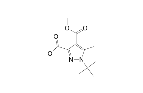 1-TERT.-BUTYL-4-(METHOXYCARBONYL)-5-METHYL-1H-PYRAZOLE-3-CARBOXYLIC-ACID
