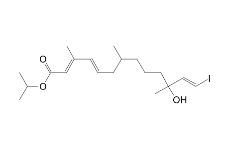 (2E,4E,12E)-11-hydroxy-13-iodo-3,7,11-trimethyl-trideca-2,4,12-trienoic acid isopropyl ester