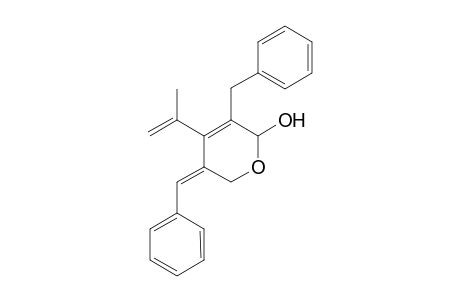 (Z)-3-Benzyl-5-benzylidene-4-(prop-1-en-2-yl)-5,6-dihydro-2H-pyran-2-ol