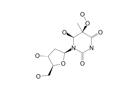 CIS-(5R,6S)-5-HYDROPEROXY-6-HYDROXY-5,6-DIHYDROTHYMIDINE