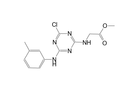 acetic acid, [[4-chloro-6-[(3-methylphenyl)amino]-1,3,5-triazin-2-yl]amino]-, methyl ester
