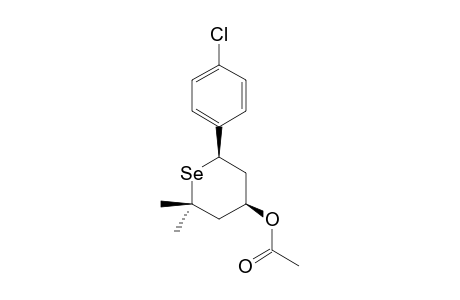 2,2-Dimethyl-trans-6-(para-chlorophenyl)-selenan-R-4-acetat
