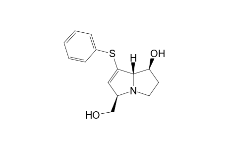 (1S*,5R*,7aS*)-5-Hydroxymethyl-7-phenylthio-2,3,5,7a-tetrahydro-1H-pyrrolizin-1-ol