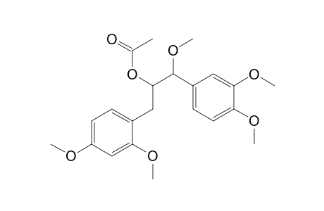 Benzeneethanol, .alpha.-[(2,4-dimethoxyphenyl)methyl]-.beta.,3,4-trimethoxy-, acetate