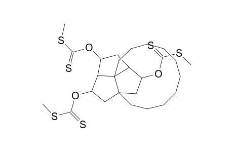 Tetracyclo[11.5.2.0.(2,13).0(2,16)]eicosane-15,17,19-triol Tris(methyl xanthate)