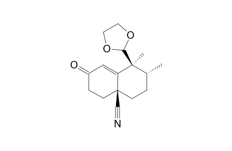 (4aS,7R,8S)-4a-Cyano-8-(1,3-dioxalan-2-yl)-7,8-dimethyl-4,4a,5,6,7,8-hexahydronaphthalen-2(3H)-one
