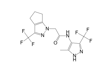 N-[5-methyl-3-(trifluoromethyl)-1H-pyrazol-4-yl]-2-(3-(trifluoromethyl)-5,6-dihydrocyclopenta[c]pyrazol-1(4H)-yl)acetamide