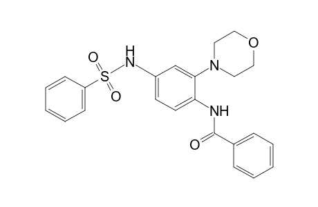 N-benzoyl-N-(phenylsulfonyl)-1,4-diamino-3-morpholylbenzene