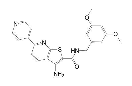thieno[2,3-b]pyridine-2-carboxamide, 3-amino-N-[(3,5-dimethoxyphenyl)methyl]-6-(4-pyridinyl)-