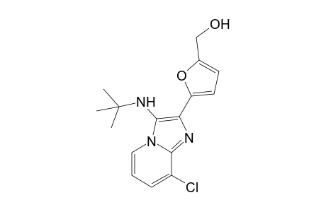 N-tert-Butyl-8-chloro-2-(5-hydroxymethylfuran-2-yl)imidazo[1,2-a]pyridin-3-amine