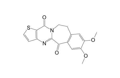 5,6-Dihydro-2,3-dimethoxythieno[2',3':4,5]pyrimido[2,1-b][3]benzazepine-8,13-dione