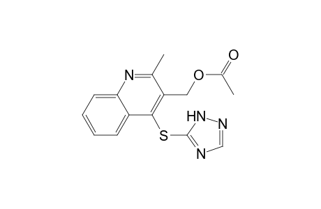 [2-methyl-4-(1H-1,2,4-triazol-5-ylsulfanyl)-3-quinolyl]methyl acetate