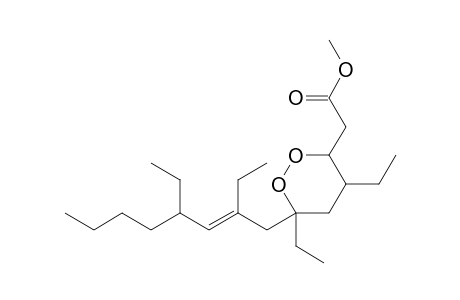 Methyl 4,6-Diethyl-6-(2,4-diethyl-2-octen-1-yl)-1,2-dioxacyclohexane-3-acetate