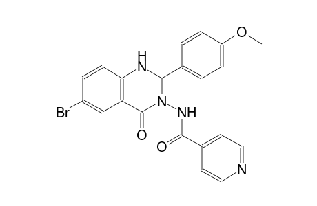N-(6-bromo-2-(4-methoxyphenyl)-4-oxo-1,4-dihydro-3(2H)-quinazolinyl)isonicotinamide
