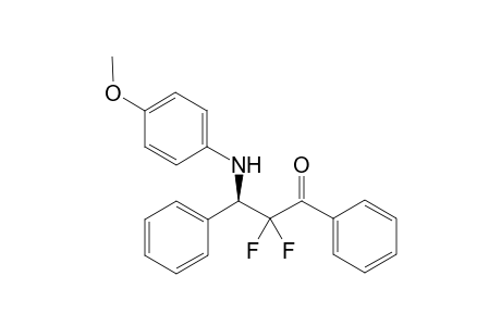 (R)-3-(4-Methoxyphenylamino)-2,2-difluoro-1,3-diphenylpropan-1-one