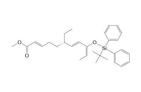 Methyl (2E,6S,7E,9E)-9-(tert-butyldiphenylsiloxy)-6-ethyl-2,7,9-undecatrienoate