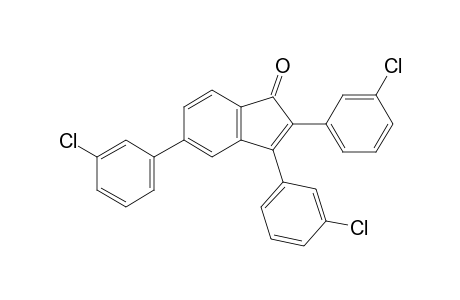 2,3,5-Tris(3-chlorophenyl)-1H-inden-1-one