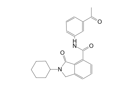 N-(3-acetylphenyl)-2-cyclohexyl-3-oxo-4-isoindolinecarboxamide