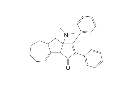 9a-(Dimethylamino)-1,2-diphenyl-3a,5,6,7,8,8a,9,9a-octahydrocyclopenta[a]azulen-3-one