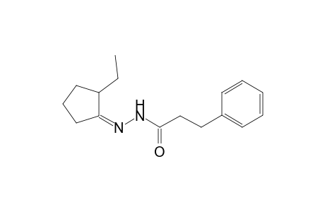 N'-[(1Z)-2-Ethylcyclopentylidene]-3-phenylpropanohydrazide