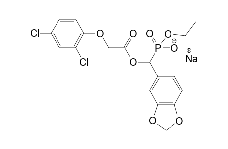 Methyl Sodium ethyl-.alpha.-[(2',4'-dichlorophenoxy)acetoxy]-(3",4"-methylidenedioxyphenyl)-phosphonate