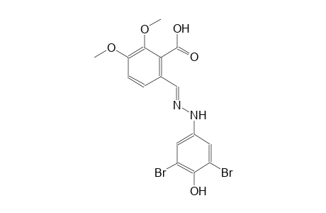 6-{(E)-[(3,5-dibromo-4-hydroxyphenyl)hydrazono]methyl}-2,3-dimethoxybenzoic acid