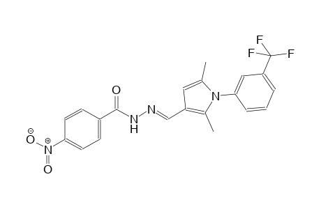 N'-((E)-{2,5-dimethyl-1-[3-(trifluoromethyl)phenyl]-1H-pyrrol-3-yl}methylidene)-4-nitrobenzohydrazide