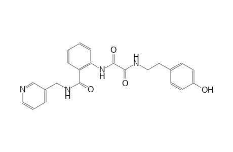 ethanediamide, N~1~-[2-(4-hydroxyphenyl)ethyl]-N~2~-[2-[[(3-pyridinylmethyl)amino]carbonyl]phenyl]-