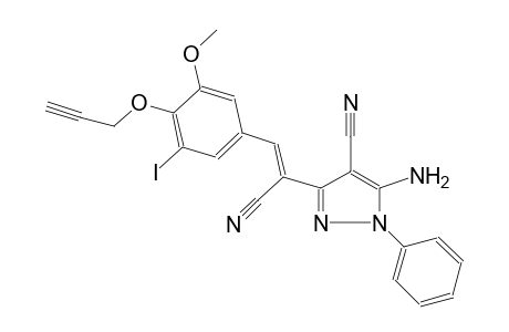 1H-pyrazole-3-acetonitrile, 5-amino-4-cyano-alpha-[[3-iodo-5-methoxy-4-(2-propynyloxy)phenyl]methylene]-1-phenyl-