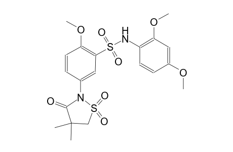 benzenesulfonamide, N-(2,4-dimethoxyphenyl)-5-(4,4-dimethyl-1,1-dioxido-3-oxo-2-isothiazolidinyl)-2-methoxy-