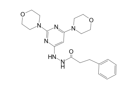 3-Phenyl-propionic acid N'-(2,6-di-morpholin-4-yl-pyrimidin-4-yl)-hydrazide