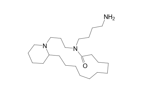Pyrido[1,2-e][1,5]diazacycloheptadecin-5(6H)-one, 4-(4-aminobutyl)octadecahydro-, (R)-