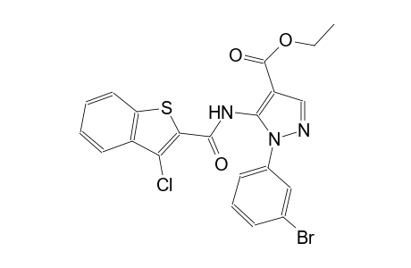 ethyl 1-(3-bromophenyl)-5-{[(3-chloro-1-benzothien-2-yl)carbonyl]amino}-1H-pyrazole-4-carboxylate