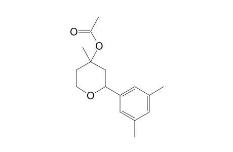 cis-[2-(3,5-dimethylphenyl)-4-methyl-tetrahydropyran-4-yl] acetate