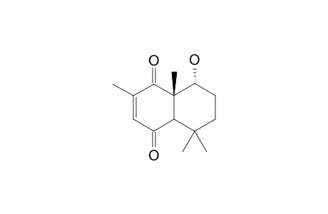 RAC-1,4,4A-ALPHA,5,6,7,8,8A-OCTAHYDRO-2,5,5,8A-ALPHA-TETRAMETHYL-8A-BETA-HYDROXYNAPHTHALIN-1,4-DIONE