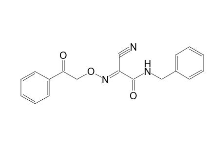 Ethanimidoyl cyanide, 2-oxo-N-(2-oxo-2-phenylethoxy)-2-[(phenylmethyl)amino]-