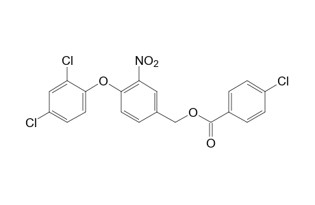 4-(2,4-dichlorophenoxy)-3-nitrobenzyl alcohol, p-chlorobenzoate