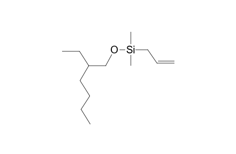 2-Ethyl-1-dimethyl(prop-2-enyl)silyloxyhexane