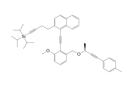 [4-(1-{[2-Methoxy-6-({[(1S)-1-methyl-3-(4-methylphenyl)-prop-2-yn-1-yl]oxy}methyl)phenyl]ethynyl}naphthalen-2-yl)but-1-yn-1-yl][tris(1-methylethyl)]silane