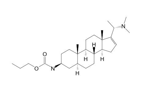 3-BETA-(PROPYLOXYCABONYLAMINO)-DICTYOPHLEBIN-16-ENE;(20S)-20-(N,N-DIMETHYLAMINO)-3-BETA-(PROPYLOXYCABONYLAMINO)-5-ALPHA-PREGN-16-ENE