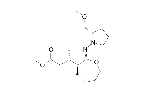 (S,S,S)-2-[N-(2-(Methoxymethyl)pyrrolidin-1-yl)imino]-3-[2-(methoxycarbonyl)isoprop-2-yl]tetrahydrooxapane