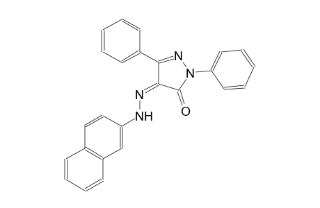 (4Z)-1,3-diphenyl-1H-pyrazole-4,5-dione 4-(2-naphthylhydrazone)