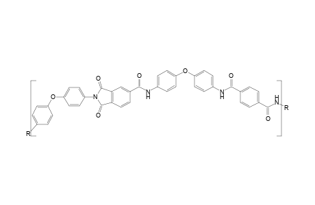 Copoly(trimellitic amidoimidoether-terephthalic amidoether)