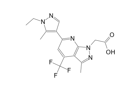 1H-pyrazolo[3,4-b]pyridine-1-acetic acid, 6-(1-ethyl-5-methyl-1H-pyrazol-4-yl)-3-methyl-4-(trifluoromethyl)-