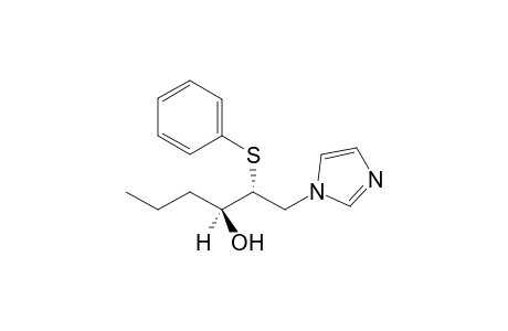 (+-)-1-[(2'R*,3'S*)-2'-Phenylthio-3'-hydroxyhexyl]imidazole