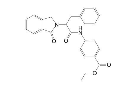 ethyl 4-{[2-(1-oxo-1,3-dihydro-2H-isoindol-2-yl)-3-phenylpropanoyl]amino}benzoate